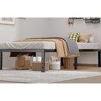 Lumunance Metal Bed Frame Twin Size - 14 Inch Heavy-Duty Twin Platform Bed Frame No Box Spring Needed, Easy Assembly, Noise-Free, Sturdy Mattress Foundation, Underbed Storage Space