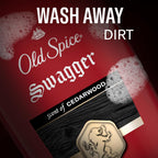 Old Spice Body Wash For Men, 24/7 Shower Fresh With Long Lasting Scent, Refreshing 3X Defense, Red Collection, Swagger With Cedarwood Scent, 33.4 Oz (Pack Of 4)