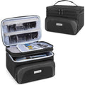 Travel Carrying Case For Hair Clipper, Double Layer Barber Supplies Hair Cutting Tools Storage Bag Compatible With Ufree/Wahl/Andis/Hatteker/Osterpro And Most Standard Men Hair Trimmer