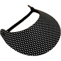 Women's Black White Design Lightweight Packable Foam Visor for Sun Protection and Outdoor Activities