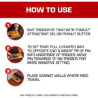 Tomcat Mouse Traps (Wooden), 4 Pack | Disposable Non-Chemical Mouse Trap For Homes, Garages And Basements