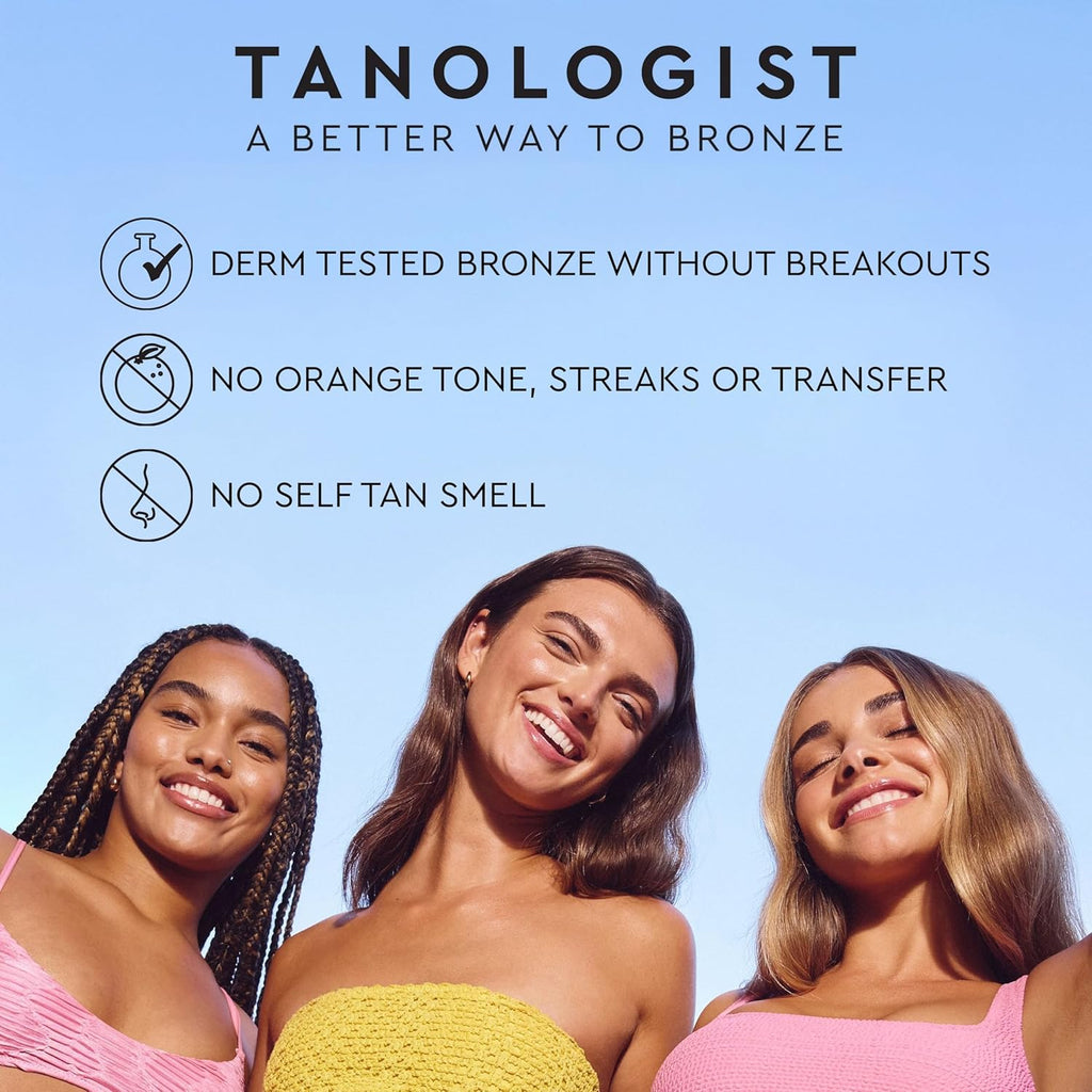 Tanologist Hydrating Daily Glow Body Lotion- Medium/Dark, Buildable & Transfer-Proof Gradual Self Tanner, Summer Fragrance, Natural Not Orange, Lasts 7 Days, Vegan Clean Formula, 8.45 fl oz