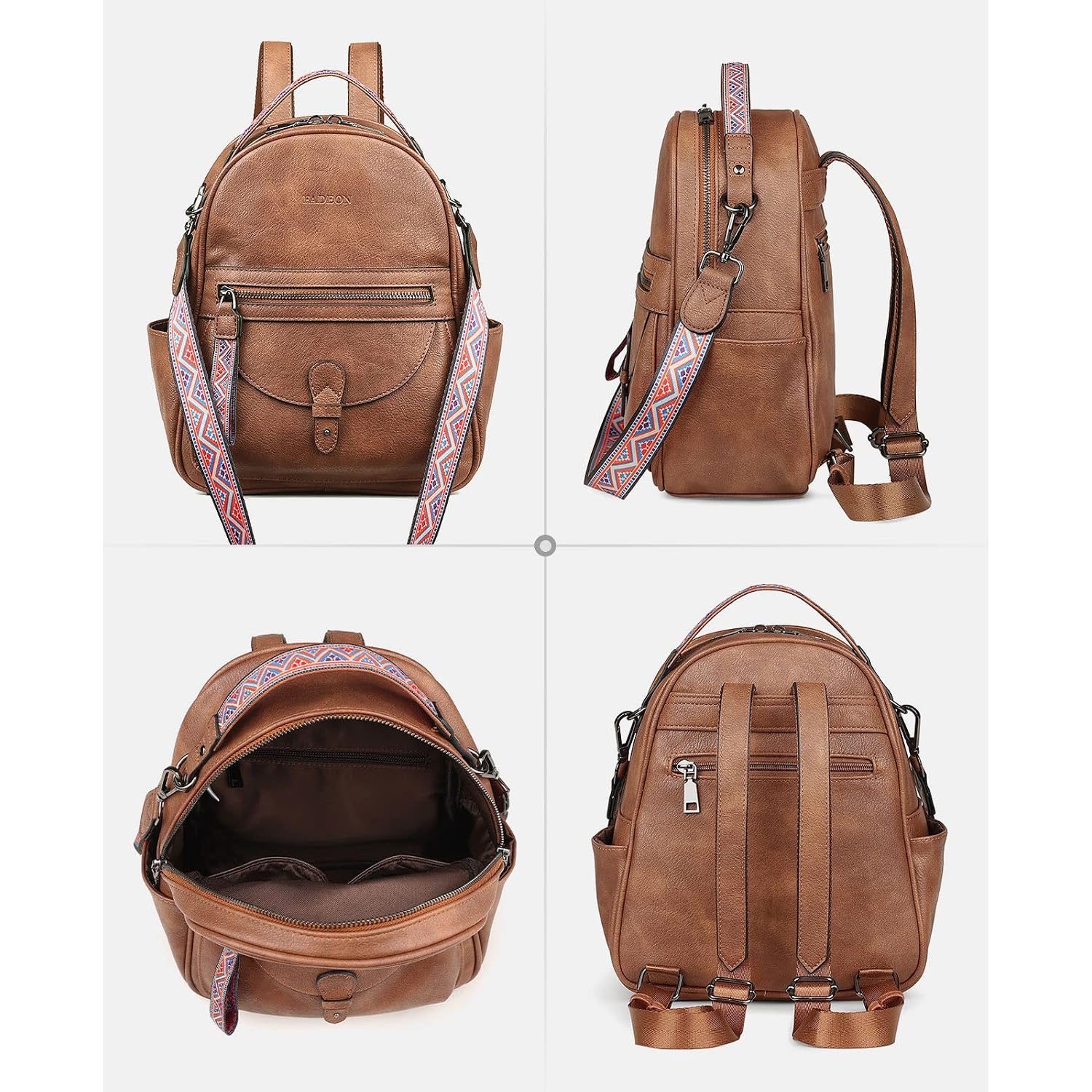 Mini Backpack Purse For Women, Designer Leather Cute Roomly Small Backpacks, Ladies Shoulder Backpack Fashion Handbag