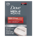 Dove Men+Care Men'S Bar Soap Deep Clean 8 Bars More Moisturizing Than Bar Soap Effectively Washes Away Bacteria, Nourishes Your Skin 3.75 Oz
