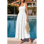 Prettygarden Womens Summer Dresses 2026 Casual Sleeveless Square Neck Formal Wedding Guest Beach Vacation Boho Maxi Dress