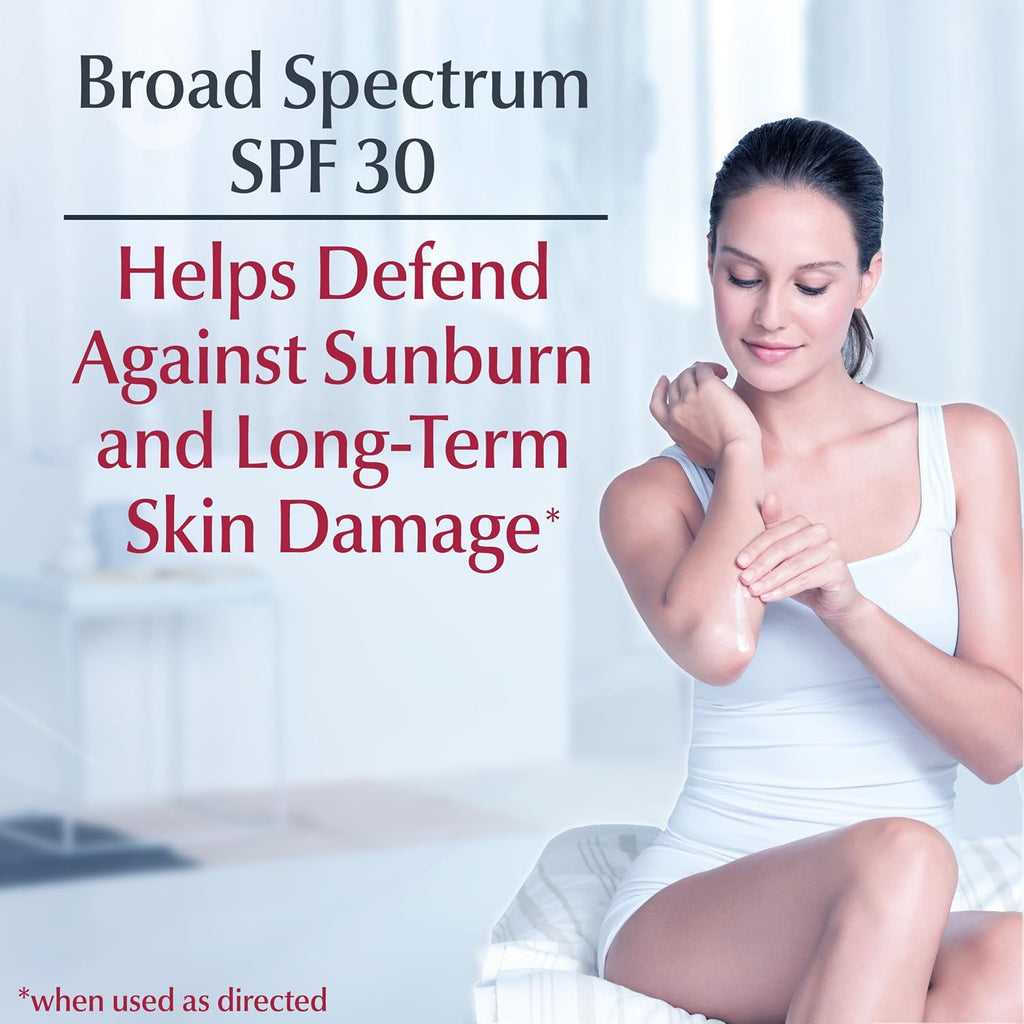 Eucerin Daily Hydration Broad Spectrum Spf 30 Sunscreen Body Cream For Dry Skin, Fragrance Free Sunscreen Moisturizer, 8 Oz Tube