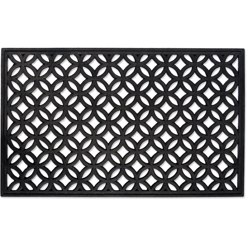 Dii Rubber Doormats Collection All Weather, 18X30, Lattice