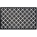 Dii Rubber Doormats Collection All Weather, 18X30, Lattice