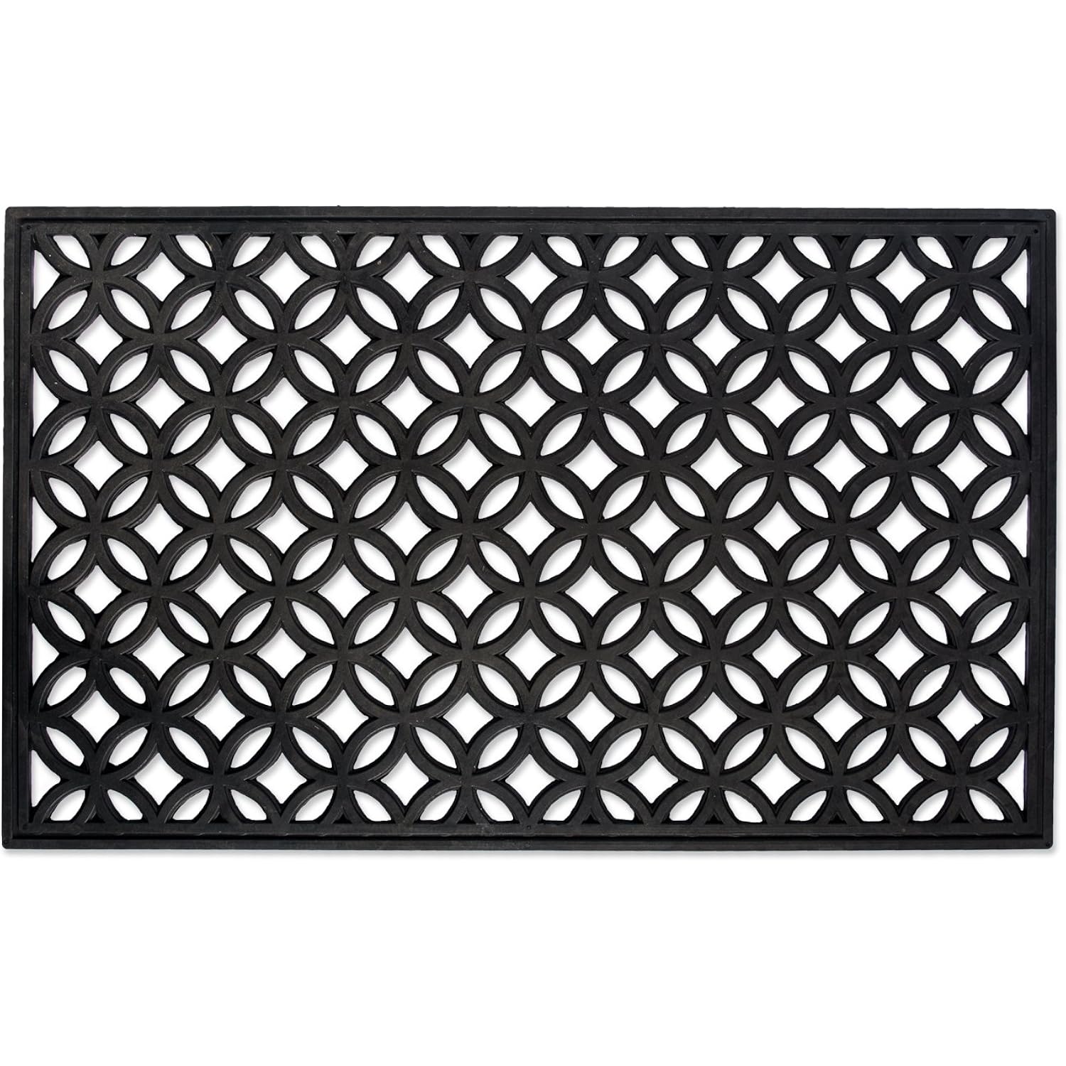 Dii Rubber Doormats Collection All Weather, 18X30, Lattice