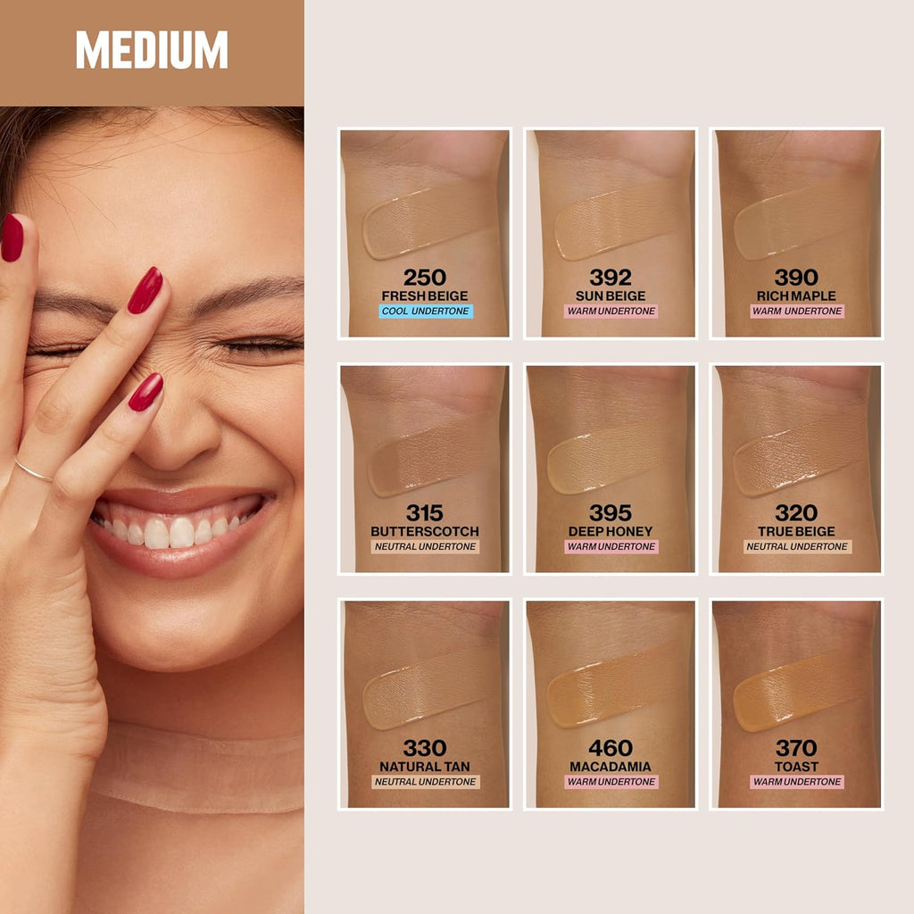 Revlon Liquid Foundation, Colorstay Face Makeup For Normal & Dry Skin, Spf 20, Longwear Medium-Full Coverage With Natural Finish, 320 True Beige, 1 Fl Oz