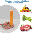 40Pcs Vacuum Sealer Bags For Food With Air Valve, Reusable Sous Vide Bags (20 Large+20 Small)