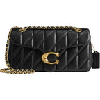 COACH Women's Pebble Tabby Shoulder Bag | Quilted, 26, with Chain