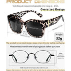 Kanastal Oversized Over Glasses Sunglasses For Women Men Square Fit Over Polarized Sun Glasses Uv400