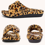 Women'S Orthopedic Slippers With Arch Support Adjustable Open Toe House Shoes For Plantar Fasciitis