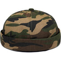 Dome Brimless Hats for Women Men Beanie Docker Cap Sailor Skull Cap Camo