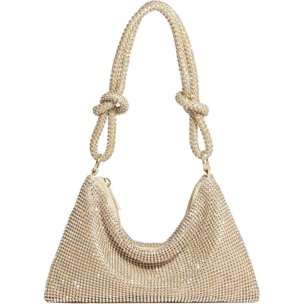 YUWITA Sparkly Rhinestone Purse Evening Bag, Clutch Purses for Women Going Out Dressy Small Handbag