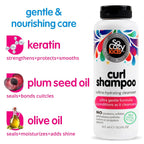 Socozy Curl Shampoo | For Kids Hair | Ultra-Hydrating Cleanser | No Parabens, Sulfates, Synthetic Colors Or Dyes, Sweet-Crème, 10.5 Fl Oz