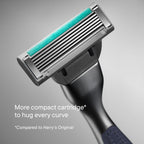Harry's Plus Razor Refills - 10 Razor Blade Cartridges, Compact Cartridge Design for Precise Control, Shaving Kit for Men Only Compatible with Harry's Plus Handles
