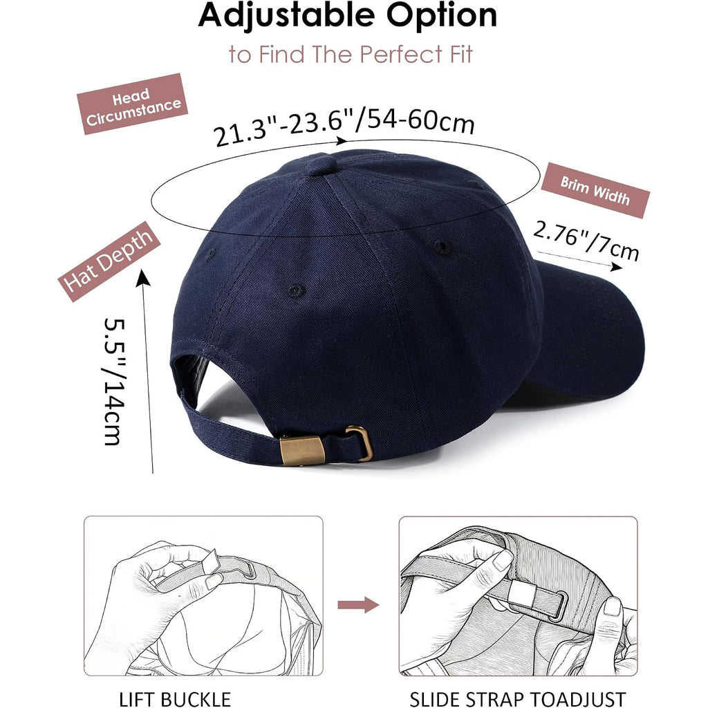 Womens Satin Lined Unstructured Baseball Cap Unisex Silk Lining Washed Cotton Adjustable Vintage Dad Hat
