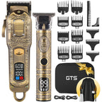 Gtsproprofessional Hair Clippers For Men – Cordless Barber Clippers With Lcd Display, Precision Trimmer & Travel Case – Gifts For Men Husband Father