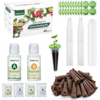 166Pcs Hydroponics Pods Kit Compatible With Aerogarden | 40 Sponges, 40 Baskets, 40 Domes, 40 Pod Labels, 600Ml A&B Nutrients, Tweezer, Grow Anything Supplies For Most Brands