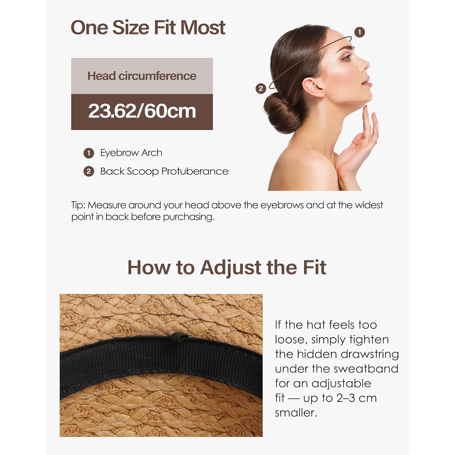 Sun Hats for Women Beach Hats for Women Packable Foldable Wide Brim Womens Sun Hat UPF 80+