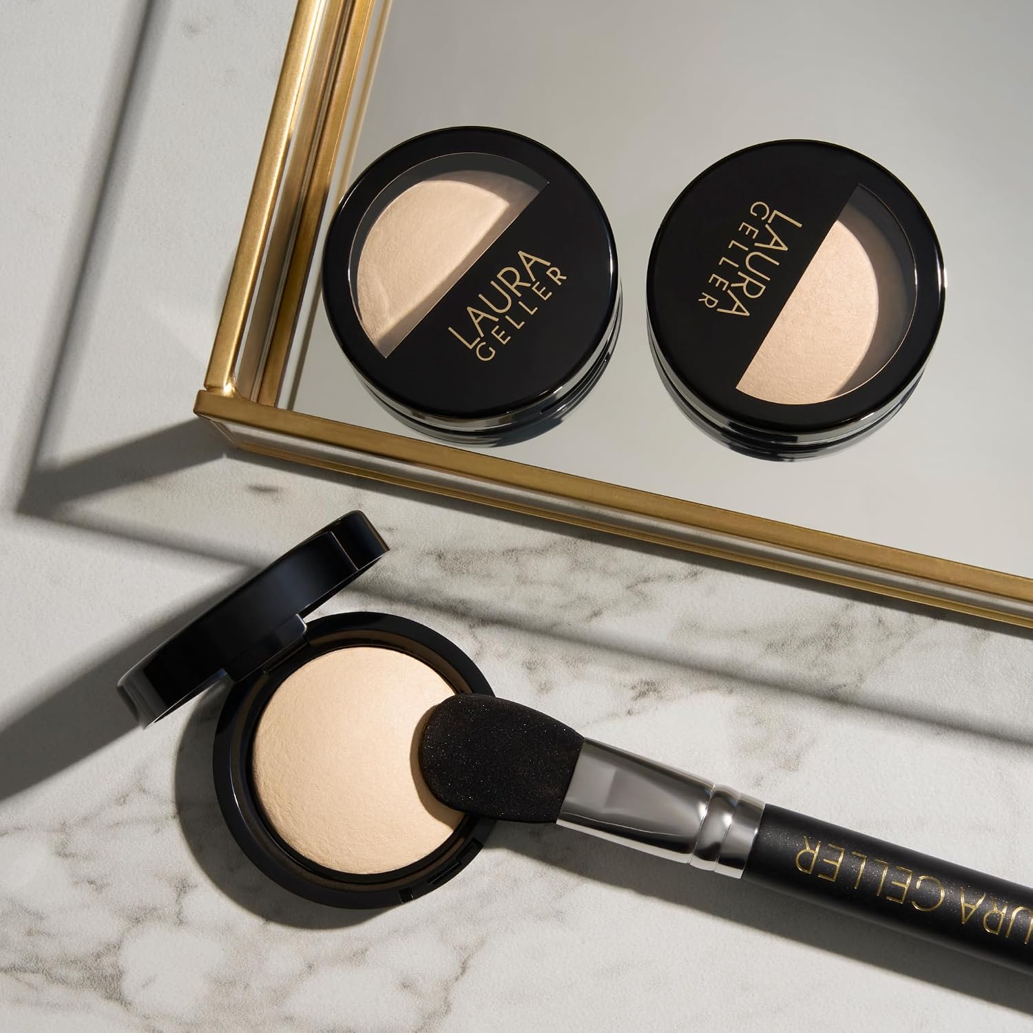 Laura Geller New York Baked Natural Glow Highlighter Radiance Enhancing Makeup, French Vanilla