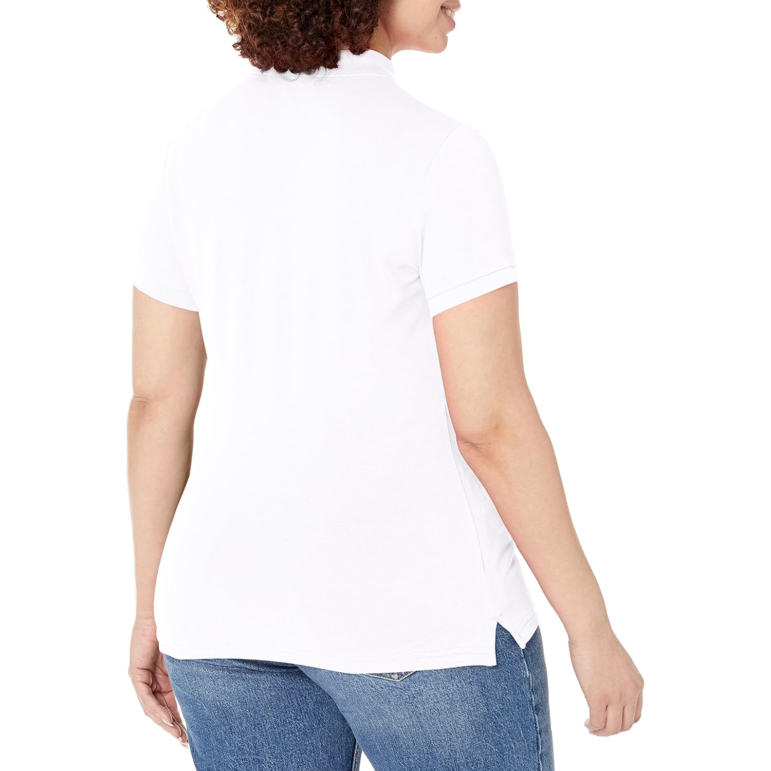 Women's 5-Button Short Sleeve Breathable 100% Cotton Polo Shirt