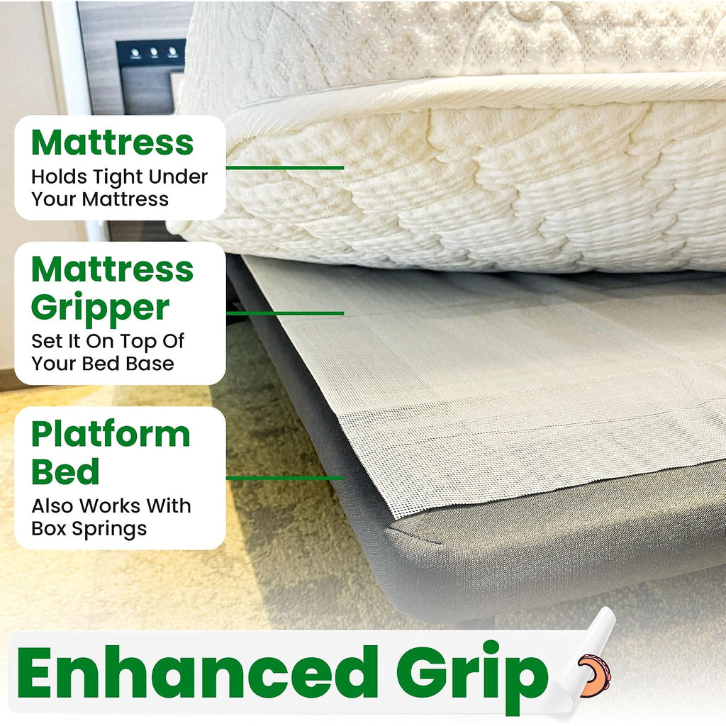 Non Slip Mattress Gripper Pad Stop Mattress, Keep Topper From Sliding - Anti Slip Grip Pads Holder Stop Couch Cushion, Sofa Cushions, Patio & Furniture To Prevent Sliding (Twin)