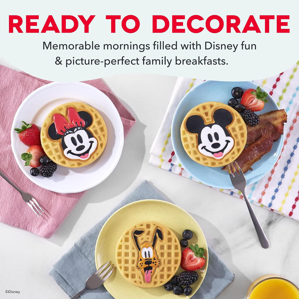 Disney | Dash Multimaker® Mini Maker System - Electric Waffle Maker & Swappable Plates - 1 Multimaker®, 4 Plates, Mickey Mouse & Friends Design, Aluminum