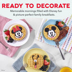 Disney | Dash Multimaker® Mini Maker System - Electric Waffle Maker & Swappable Plates - 1 Multimaker®, 4 Plates, Mickey Mouse & Friends Design, Aluminum