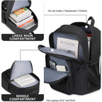 Abshoo Classical Basic Womens Travel Backpack For College Men Water Resistant Bookbag (Black)