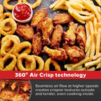 Emeril Lagasse Everyday 360 Stainless Steel Air Fryer, 360° Quick Cook Technology, Xl Capacity, 9-In-1, 12 Pre-Set Cooking Functions Including Bake, Rotisserie, Broil, Pizza, Slow Cook, Toaster