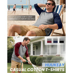 Huukeay 3 Pack Men'S 3/4 Sleeve Shirts Crew Neck Baseball T Shirts Moisture Wicking Athletic Tops