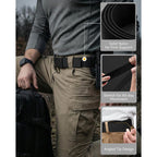 Chaoren Tactical Belt Men - 1.5" Stretch Work Belt With Zinc Alloy Buckle | Quick Release, Zinc Alloy Buckle, Heavy Duty, Stretchy Nylon, Military, Hiking, Edc, Emt, Ems