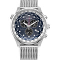 Citizen Men'S Sport Luxury Eco-Drive Chronograph Watch, 12/24 Hour Time, Date, 100 Meters Water Resistant, Stainless Steel