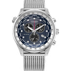 Citizen Men'S Sport Luxury Eco-Drive Chronograph Watch, 12/24 Hour Time, Date, 100 Meters Water Resistant, Stainless Steel