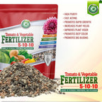 5-10-10 Tomato & Vegetable Fertilizer - Made In Usa - 2% Iron + Micronutrients Plant Food For Flower Gardens