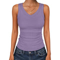 Tank Tops for Women V Neck Ribbed Knit Slim Fitted Sleeveless Basic Tee Tanks Casual Summer Clothes 2026