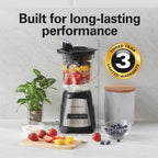 Hamilton Beach Power Elite Blender For Smoothies With Wave Action System | 40 Oz. Glass Jar | 12 Functions Including Puree, Crush Ice | 700 Watts | Black | 58148Ag