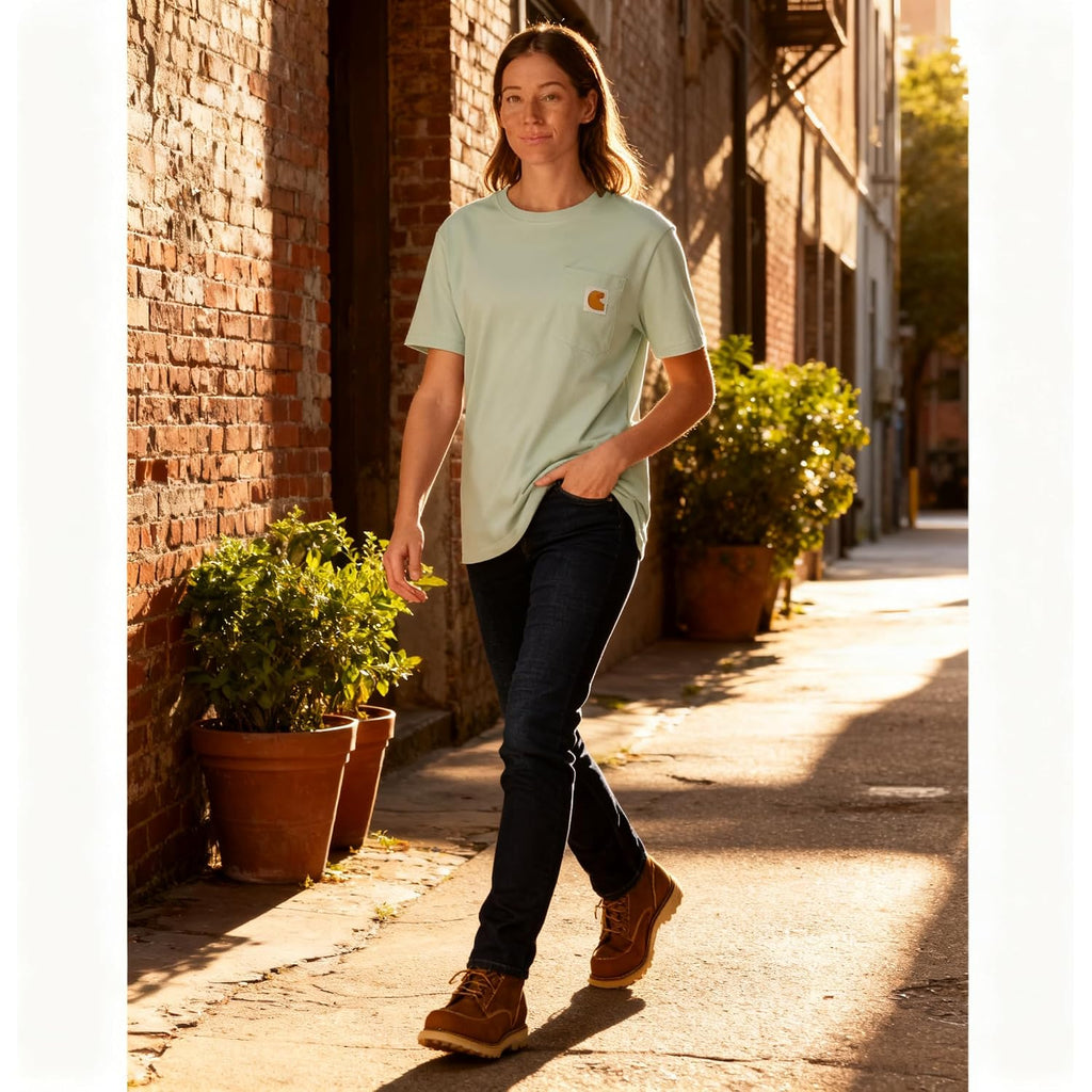 Carhartt Women'S Iconic Wk87 Pocket T-Shirt