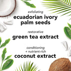 Mario Badescu Botanical Exfoliating Scrub For All Skin Types, Face Scrub With Ivory Palm Seeds & Green Tea Extract, Gentle Exfoliating Face Wash, 3.4 Fl Oz