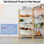 Mouse & Insect Traps 12 Pack, Heavier Sticky Traps With Non-Toxic Glue For Small Mice & Insects. Sticky Mouse Traps Indoor For Home, Easy To Set