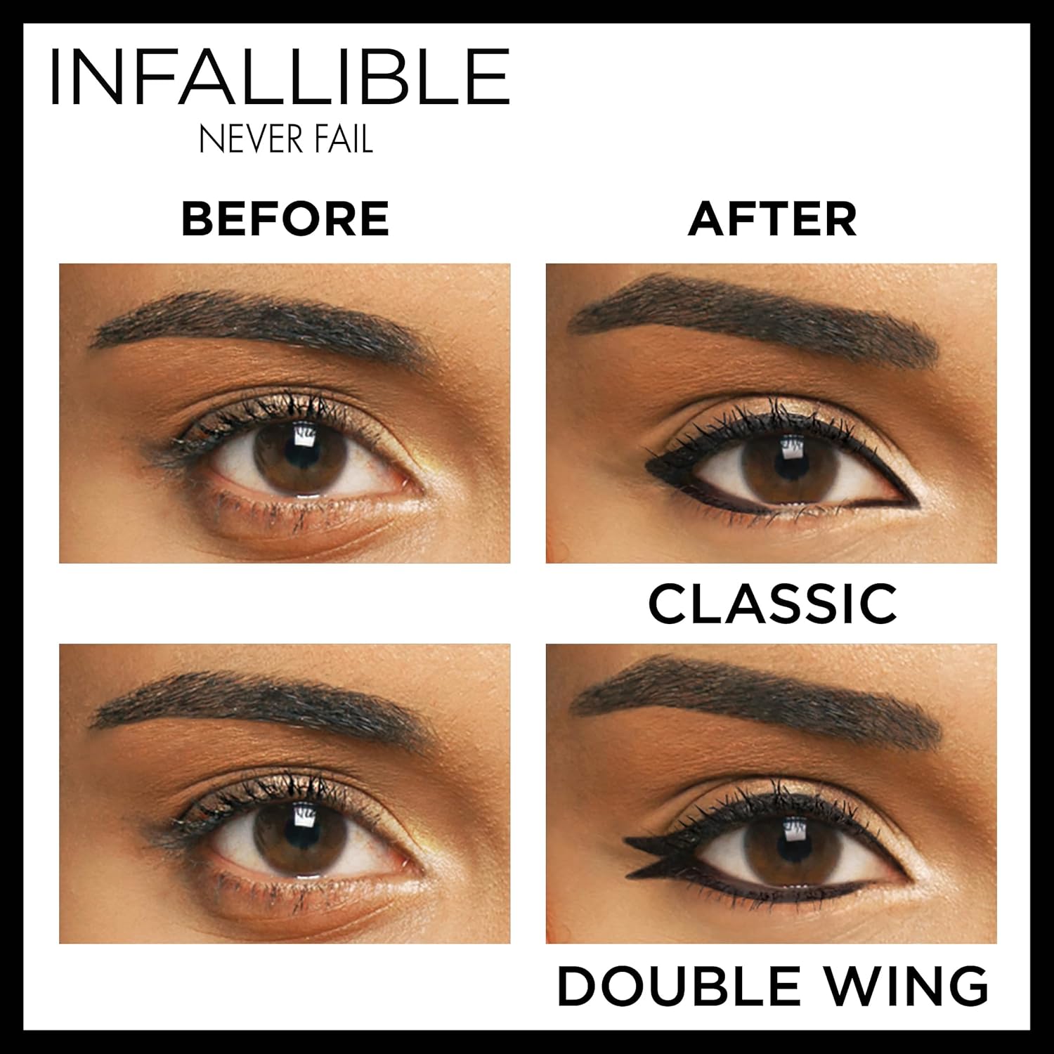 L'Oreal Paris Makeup Infallible Never Fail Original Mechanical Pencil Eyeliner with Built in Sharpener, Slate, 0.008 oz.