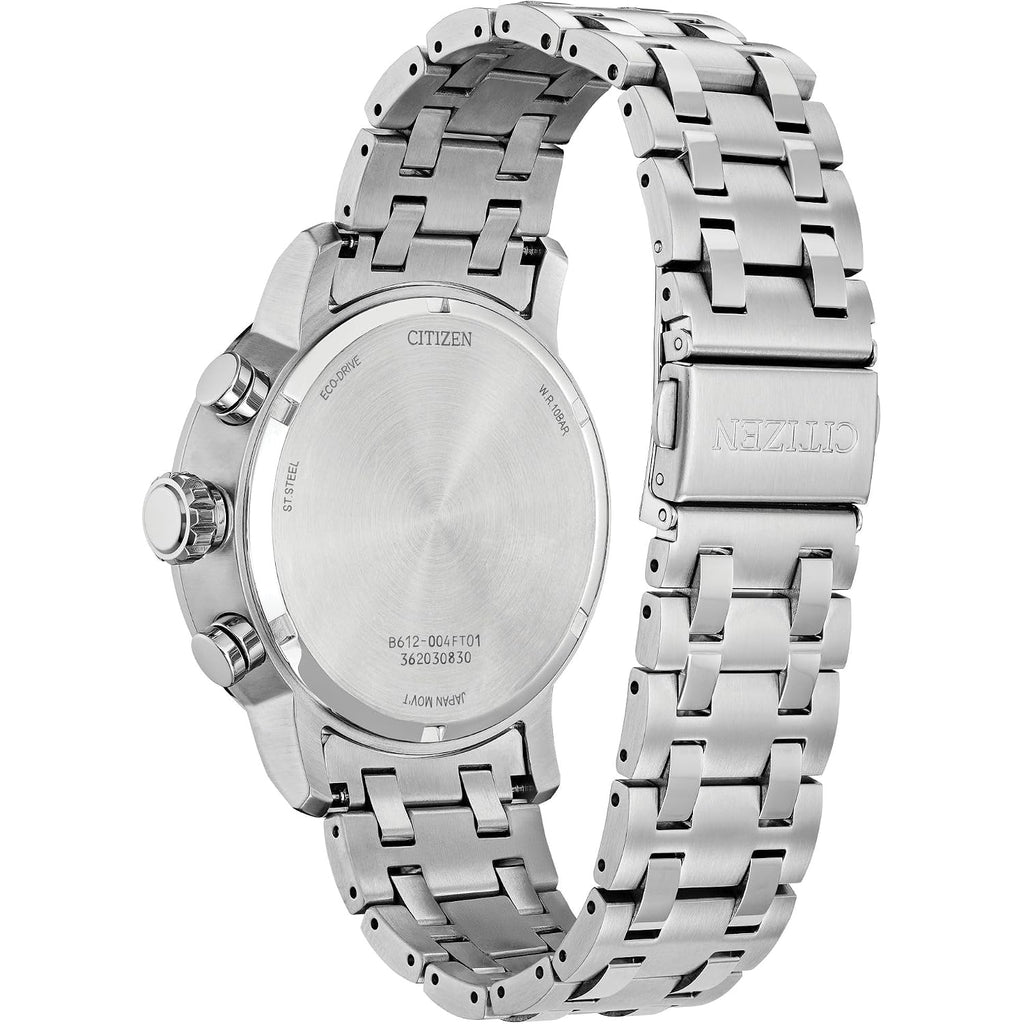 Citizen Men'S Eco-Drive Weekender Brycen Chronograph Watch Stainless Steel Case