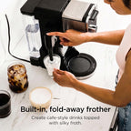 Ninja Specialty Drip Coffee Maker | Dualbrew™ Pro Specialty Coffee Machine W/ Frother, Paper Filter | Brew With Pods & Grounds, K Cups Compatible | 4 Brew Styles, 13 Cup To Pot Sizes | Black, Cfp301