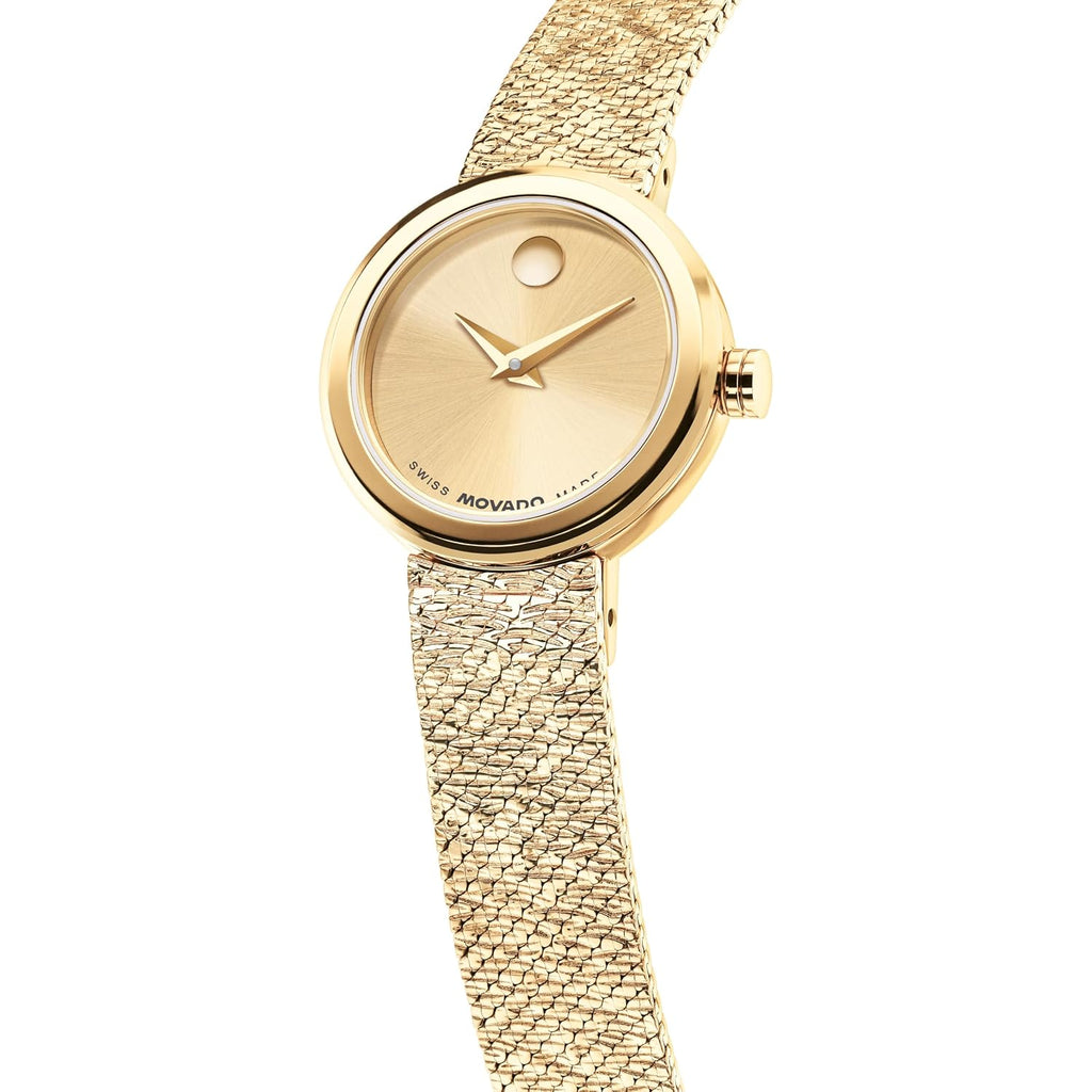 Movado Museum Velura Mini Women’S Quartz Watch – 21Mm Round Case, Bracelet – Modern Classic Design – Gift For Her