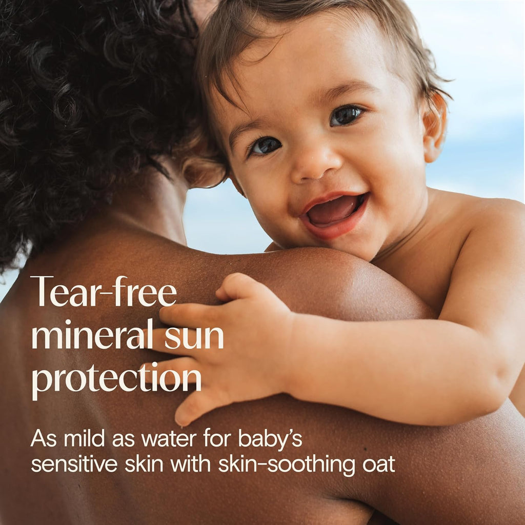 Aveeno Baby Continuous Protection Zinc Oxide Spf 50 Sunscreen For Babies With Sensitive Skin, Broad Spectrum Sun Protection, Tear-Free, Sweat- & Water-Resistant, No Added Parabens, 3 Fl Oz