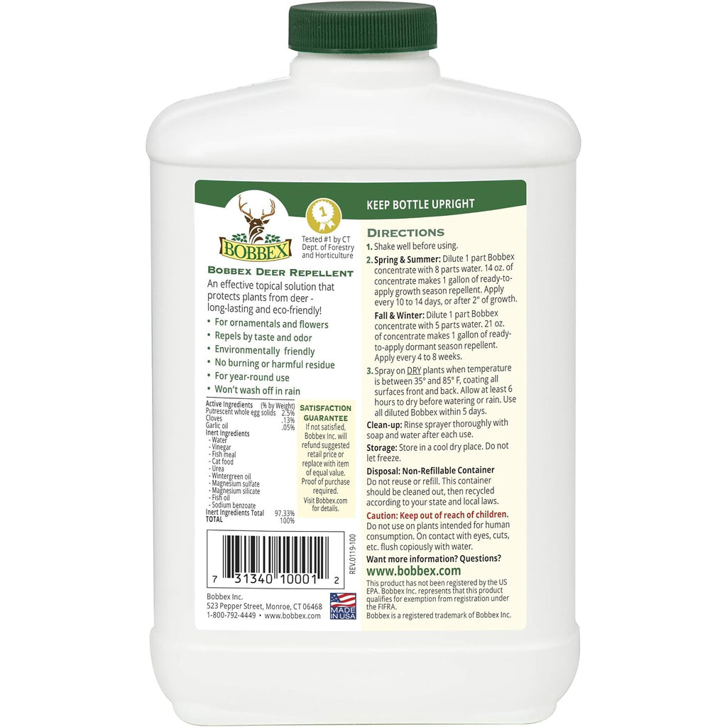 Bobbex Concentrated Deer Repellent, 32 Oz.