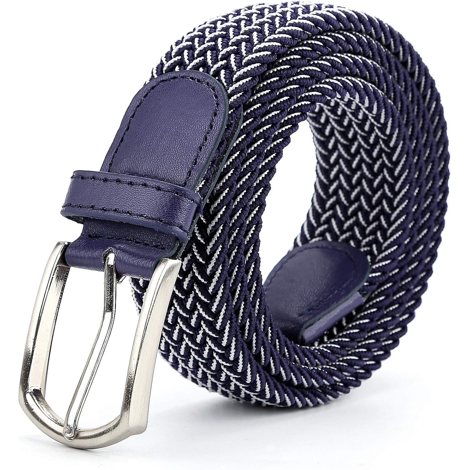 Braided Canvas Woven Elastic Stretch Belts For Men/Women/Junior With Multicolored